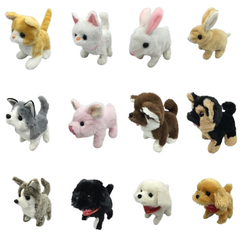 Soft stuffed realistic dog toy - realistic,