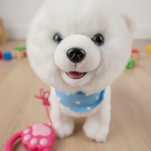 Walking stuffed dog touch - walking,