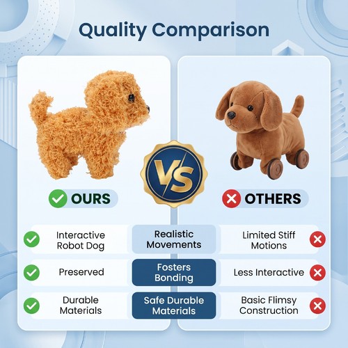 Walking puppy toy - toy, realistic